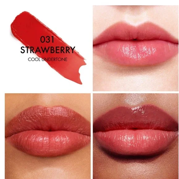 Dior Addict Lip Glow Balm Shade Strawberry #031 NWB - Picture 2 of 5